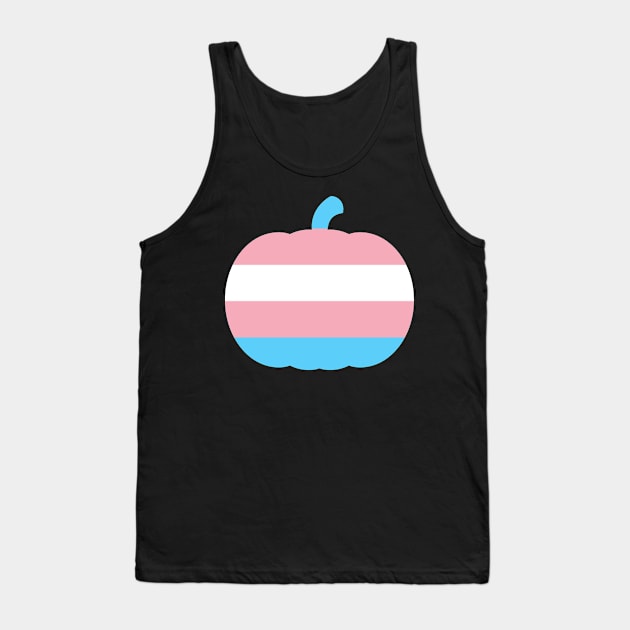 Halloween Pumpkin LGBT Flag Transgender PRIDE Tank Top by aaallsmiles